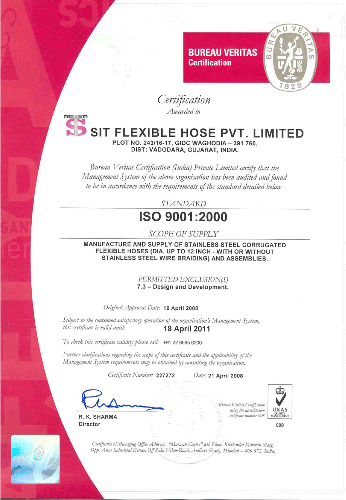 ISO 9001 : 2000